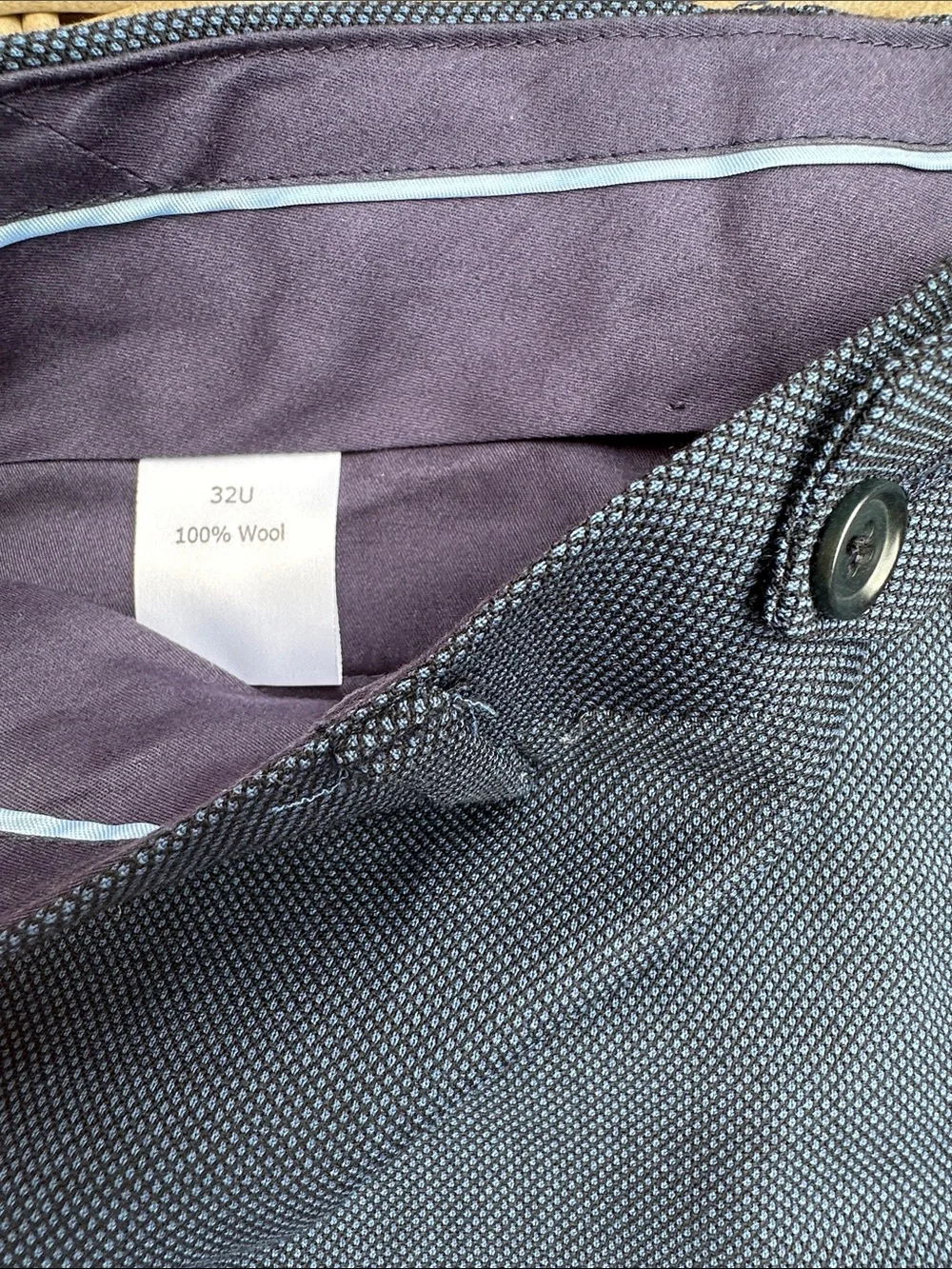 Charles Tyrwhitt Navy Blue Wool Suit